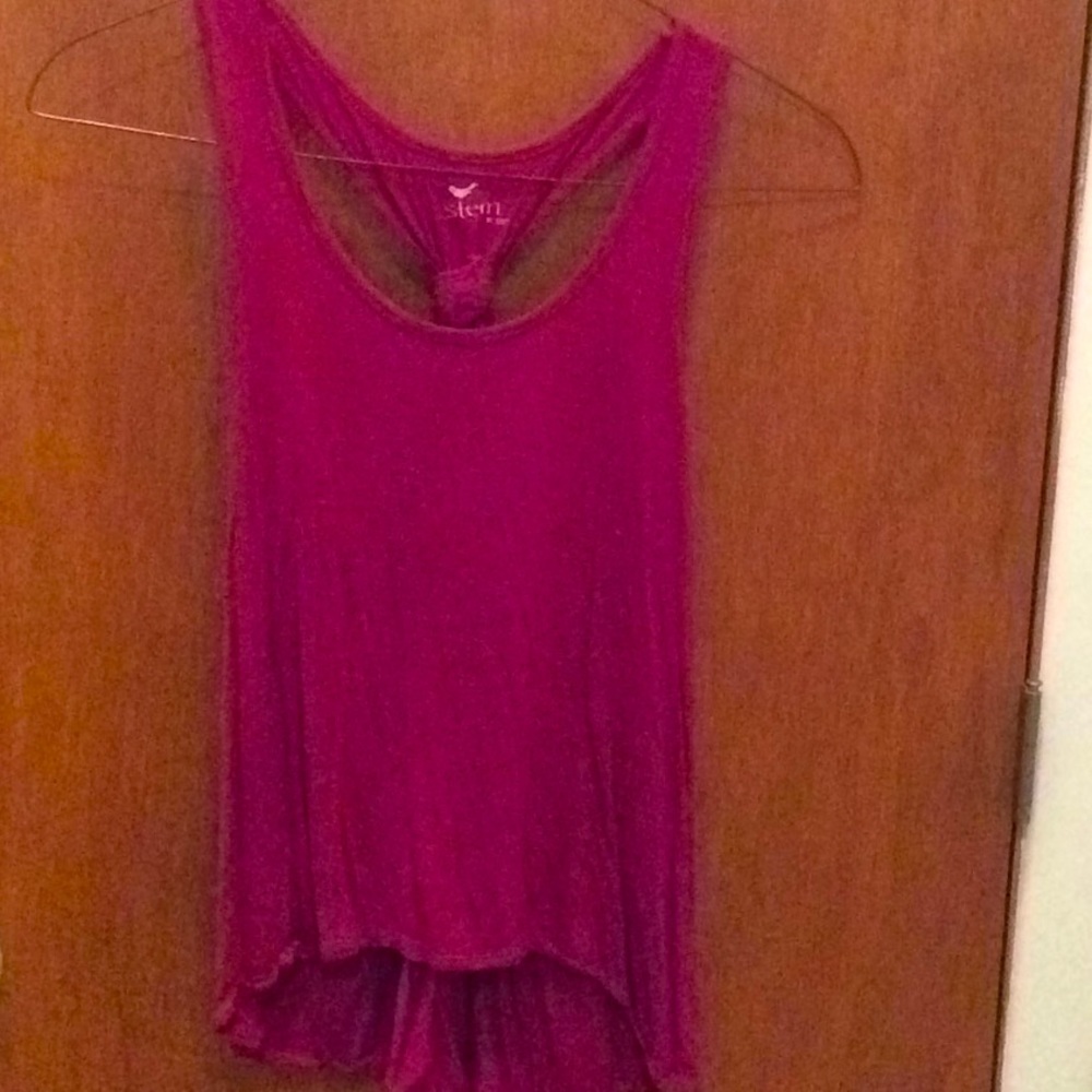 4/$20 Stem Pink Tank - M